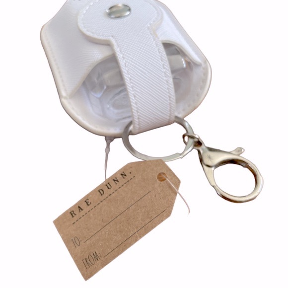 RAE DUNN🎄Ho Ho Ho Chimney Hand-Sanitizer Holder With Travel Bottle NWT - Picture 3 of 3